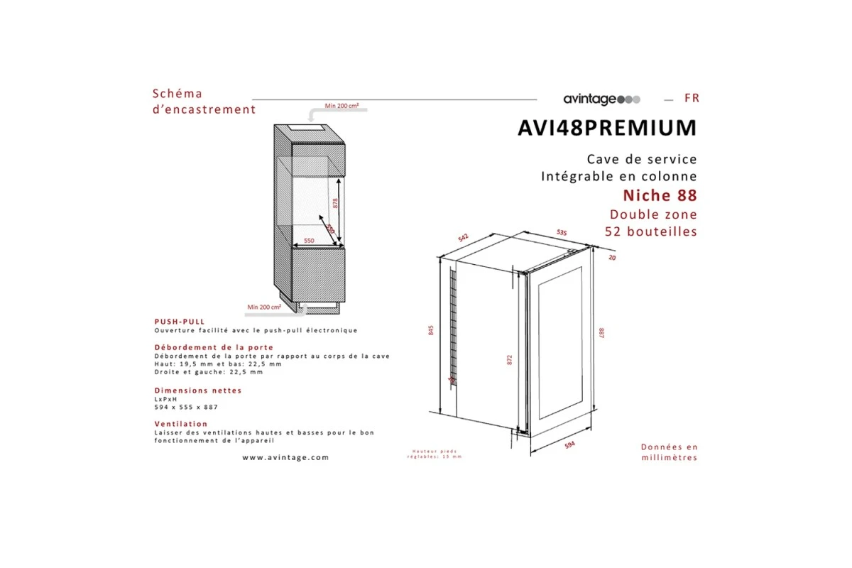 Винный шкаф Avintage AVI48PREMIUM