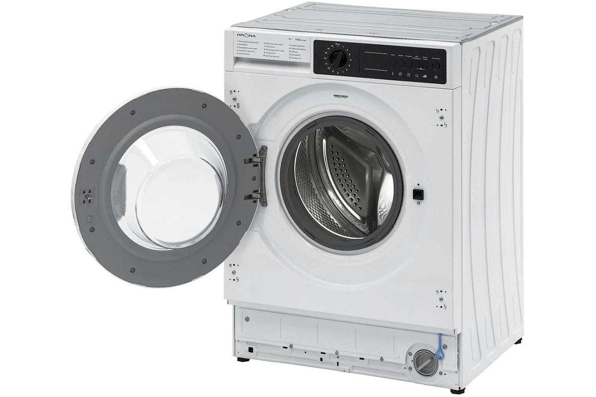 Встраиваемая стиральная машина Krona KALISA 1400 8K WHITE