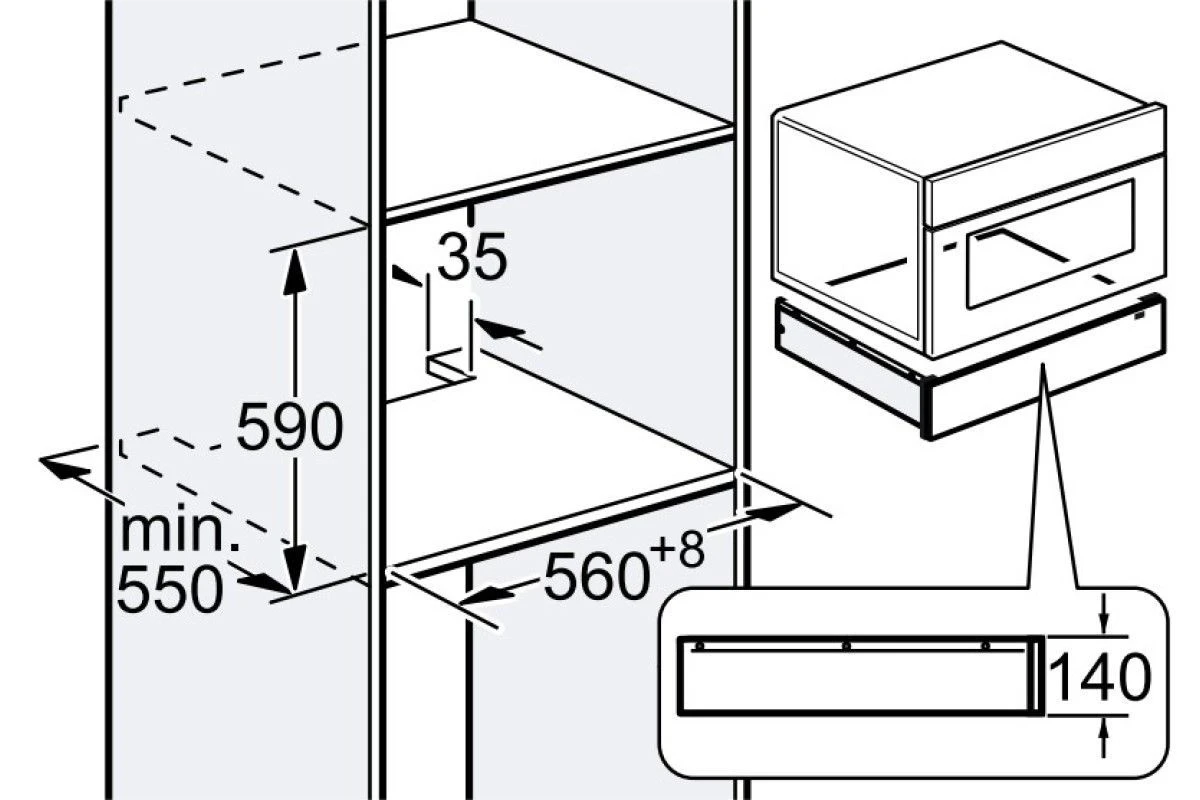 Встраиваемый подогреватель посуды Gaggenau WSP221102