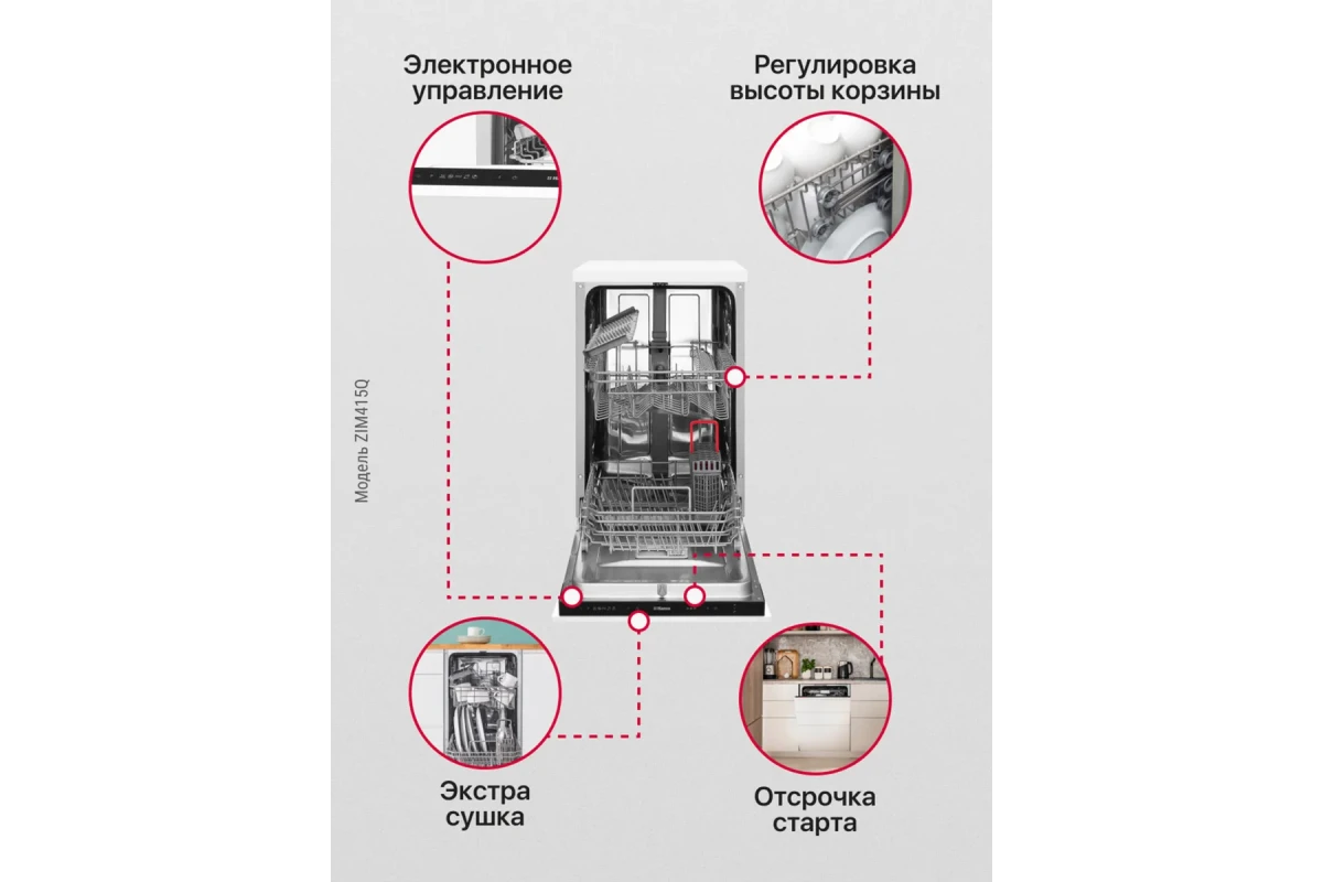 Встраиваемая посудомоечная машина Hansa ZIM415Q