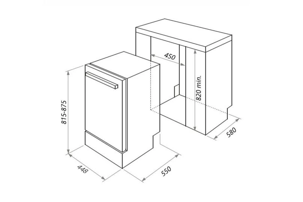Посудомоечная машина HOMSair DW45L