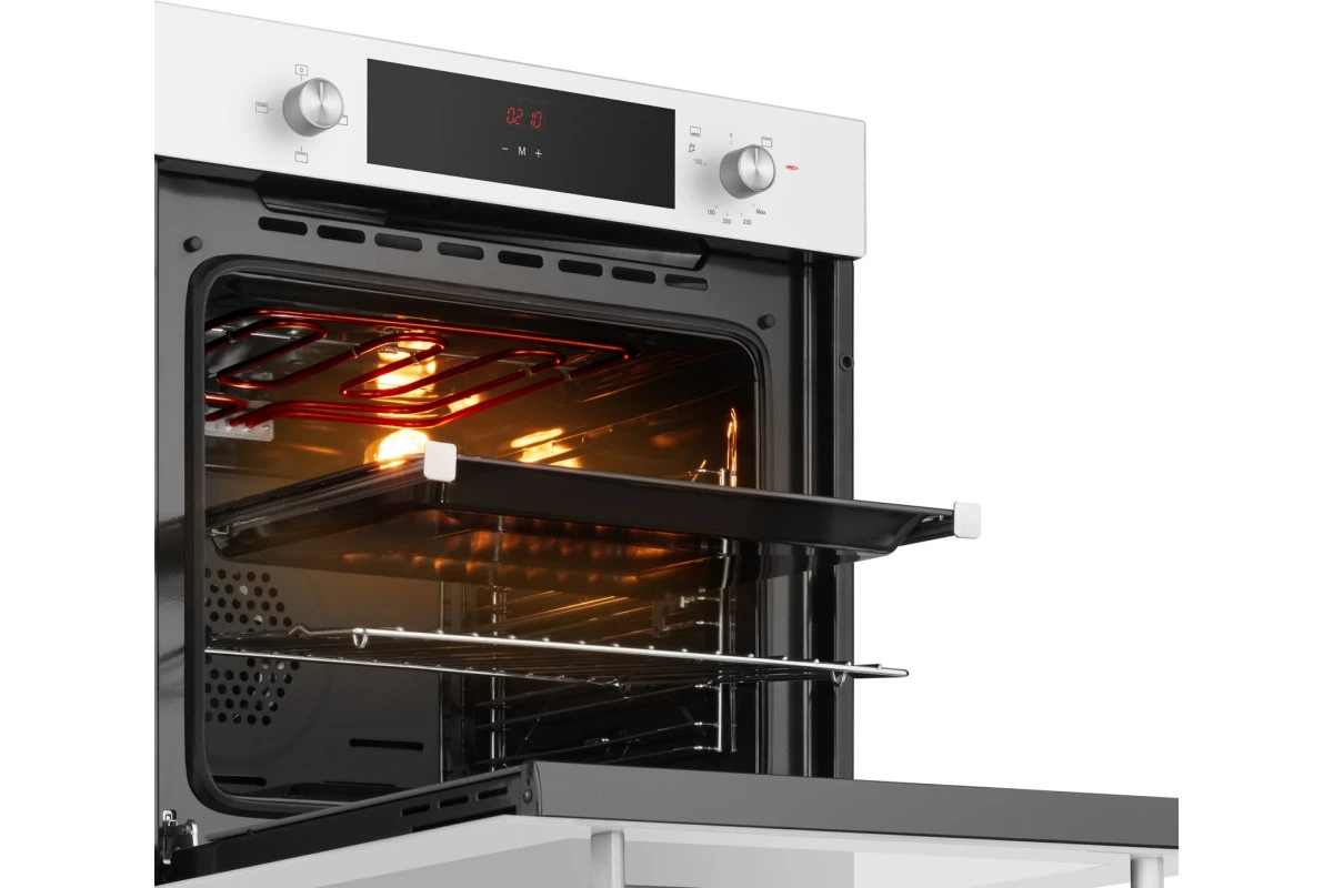 Духовой шкаф газовый Weissgauff WGO 702 D WHITE GLASS
