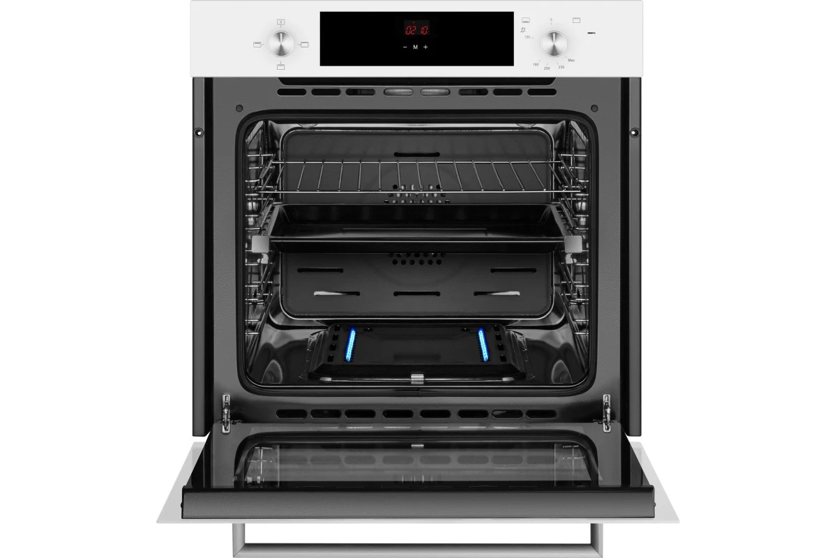 Духовой шкаф газовый Weissgauff WGO 702 D WHITE GLASS