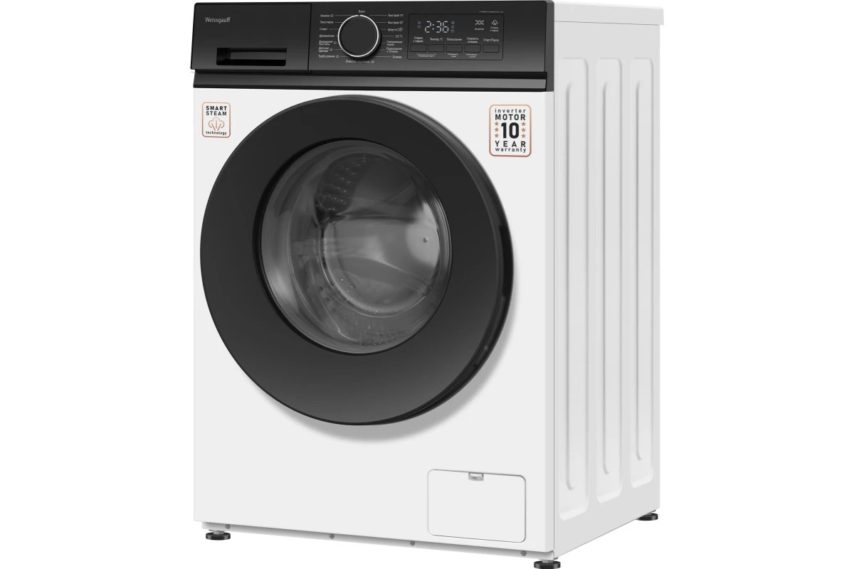Стиральная машина с инвертором и паром Weissgauff WM 601411 Inverter Steam