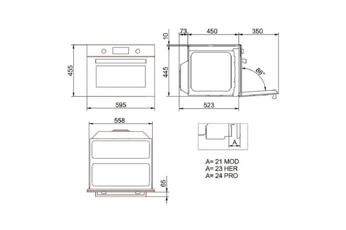 Духовой шкаф Bertazzoni FMOD4077MTB1