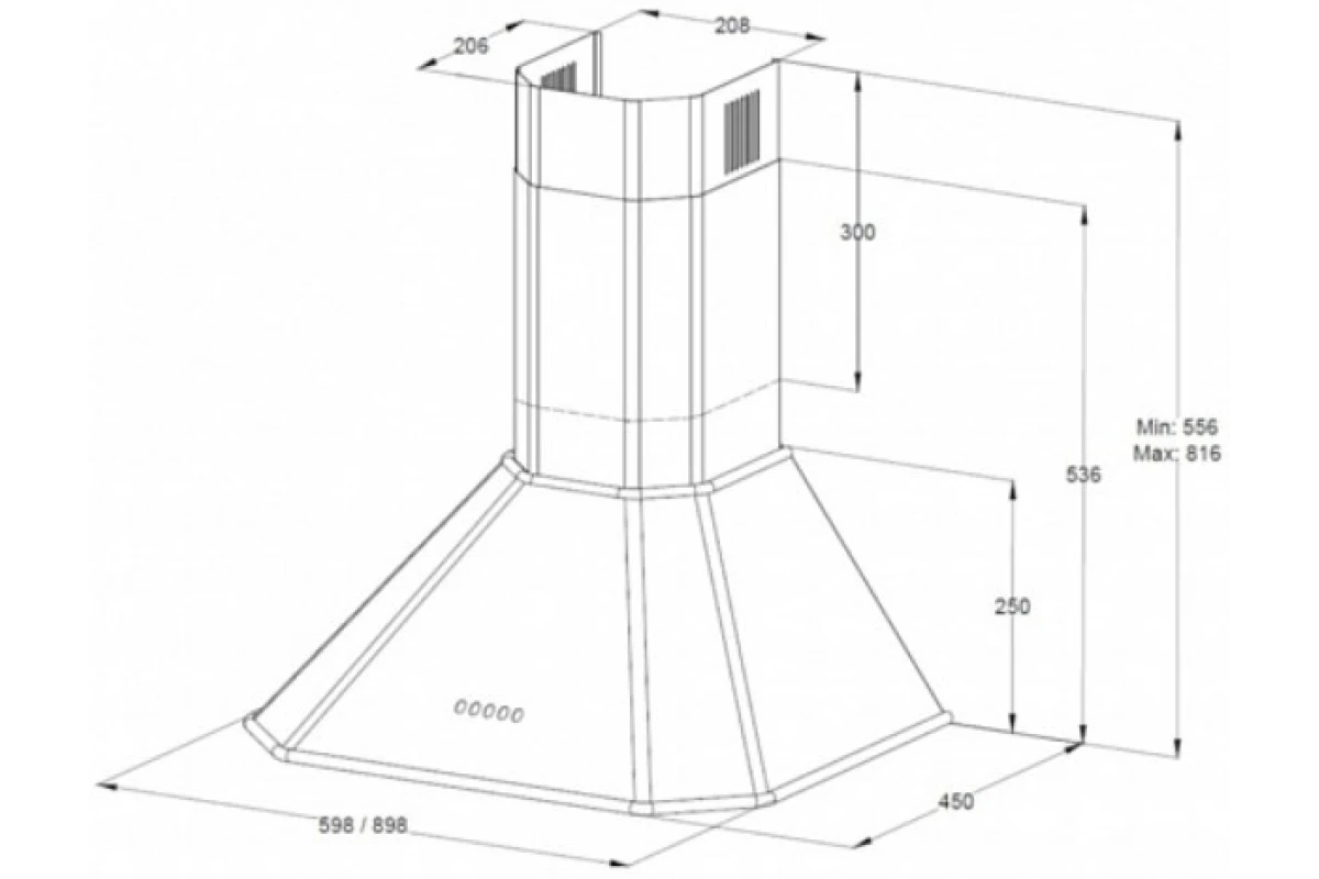 Вытяжка Korting KHC 9839 X