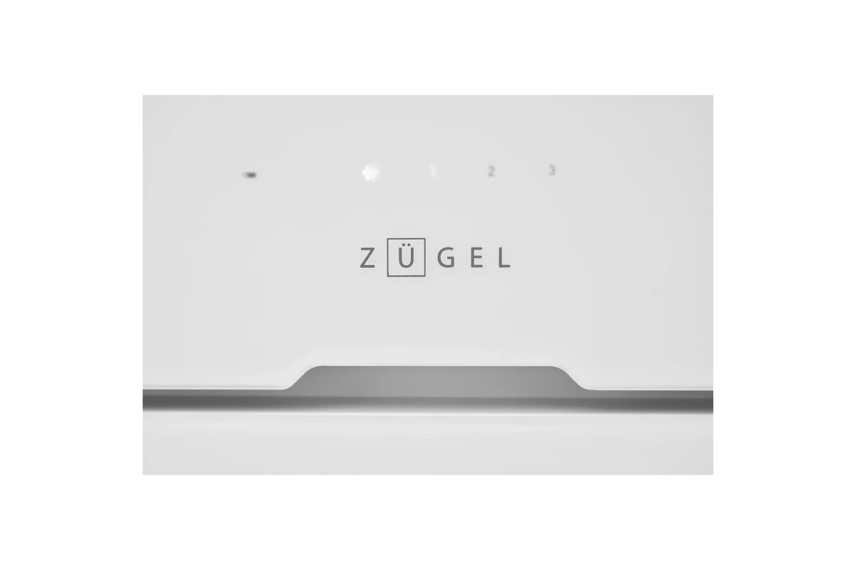 Вытяжка встраиваемая ZUGEL ZHI524GW, белое стекло