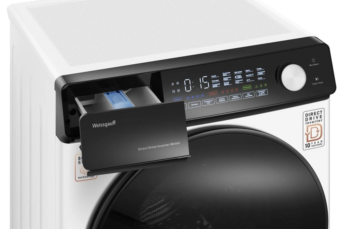 Стиральная машина с прямым приводом Weissgauff WM 45127 Steam Direct Drive