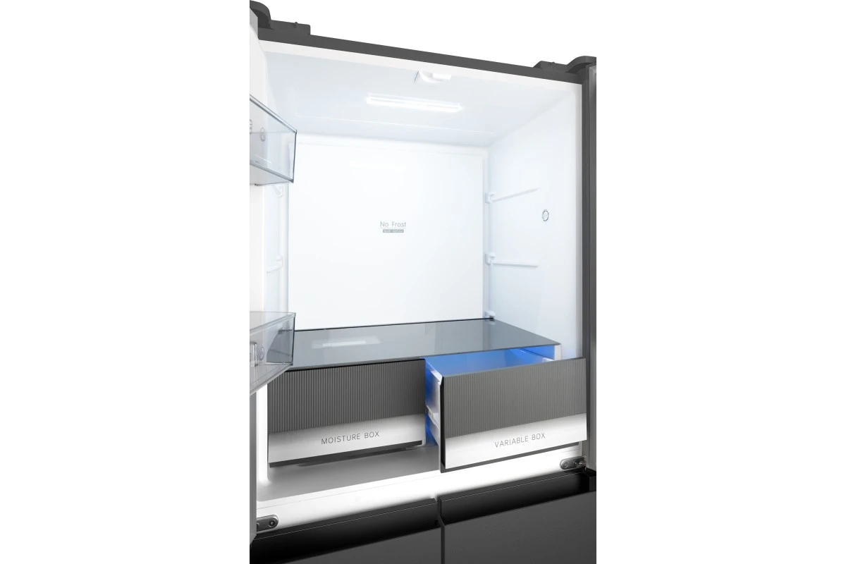 Отдельностоящий холодильник с инвертором Weissgauff WCD 450 Dark Grey NoFrost Inverter