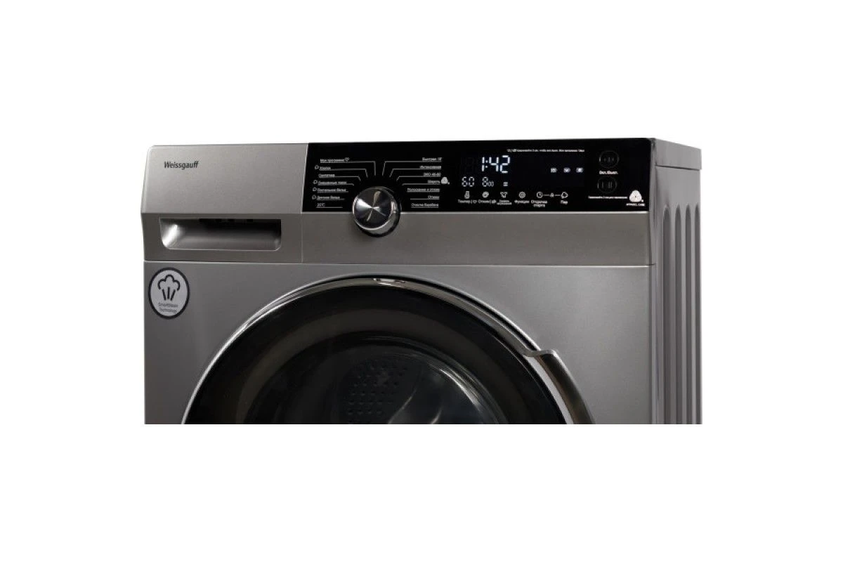 Стиральная машина Weissgauff WM 4947 DC Inverter Steam Silver