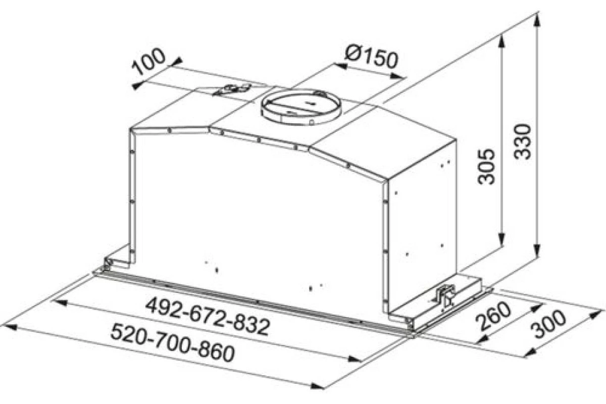 Вытяжка Franke FBI 537 XS/WH