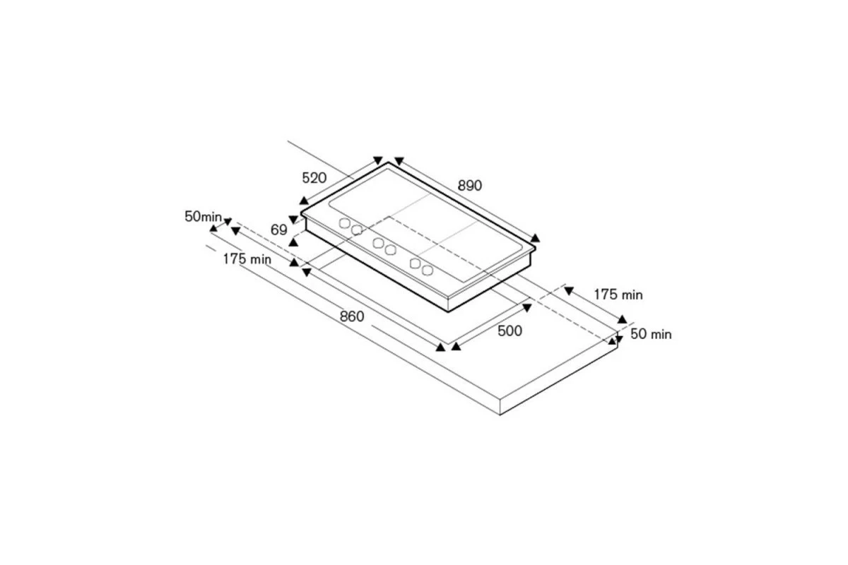 Газовая варочная панель Bertazzoni Professional PM3630GX стальная