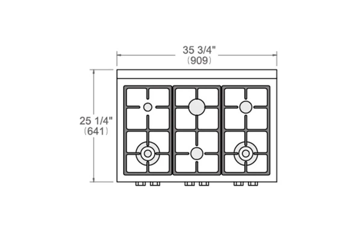 Газовая варочная панель Bertazzoni Professional RT366PROX стальная