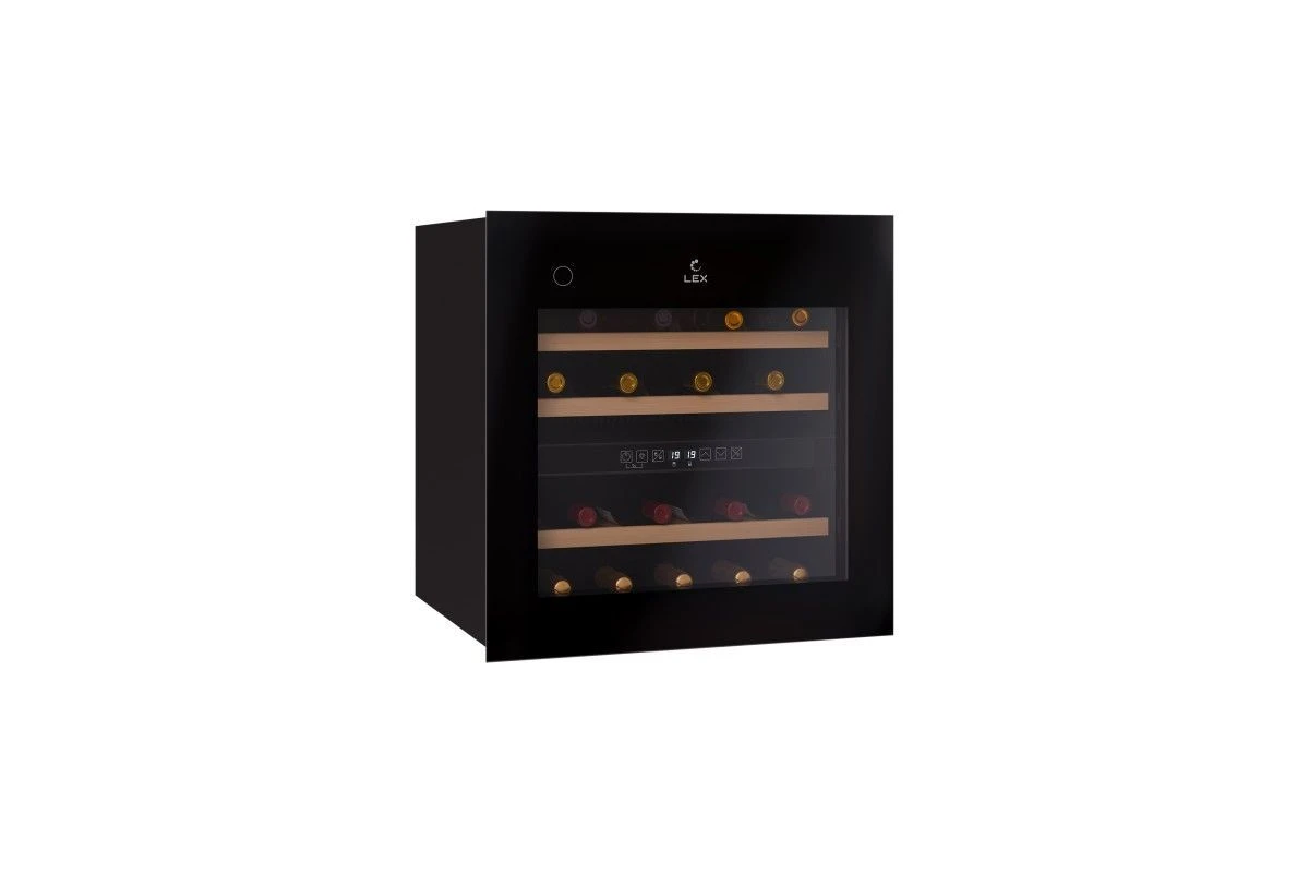 Винный шкаф встраиваемый LEX LWD6036BL dual zone PP