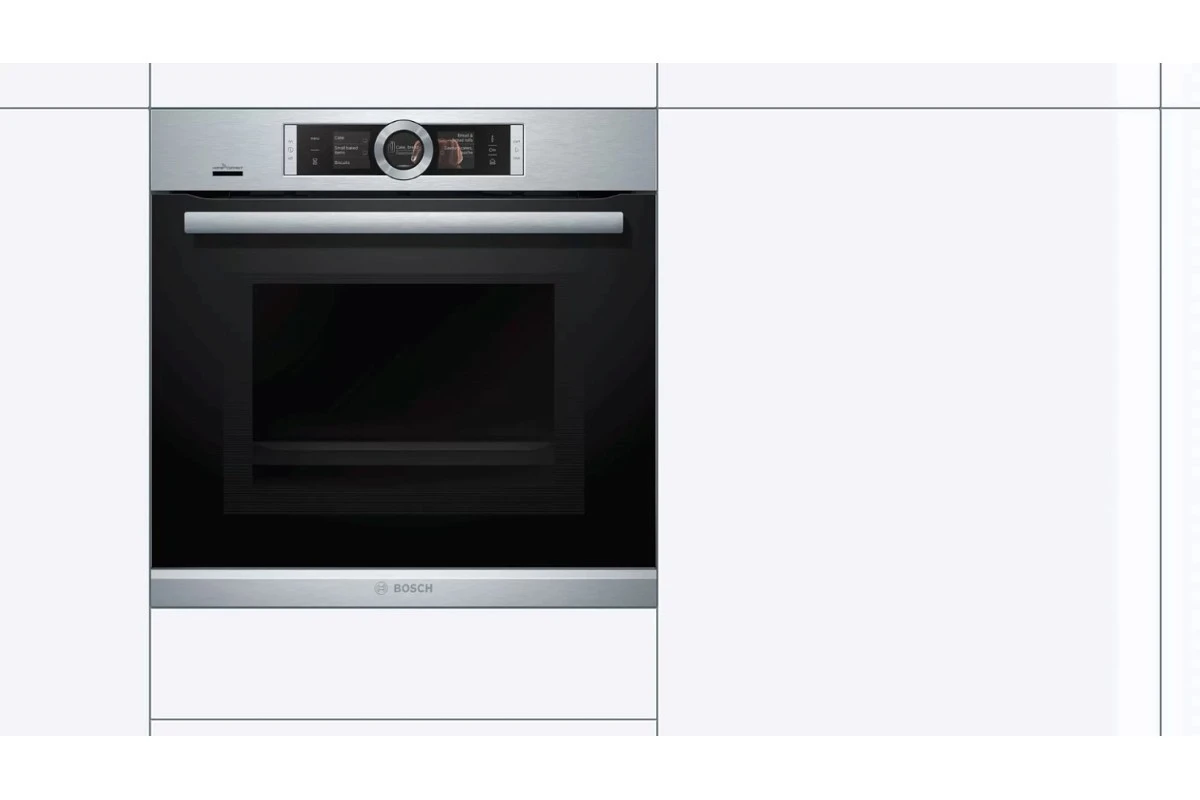 Духовой шкаф с микроволнами и паром Bosch HNG6764S6