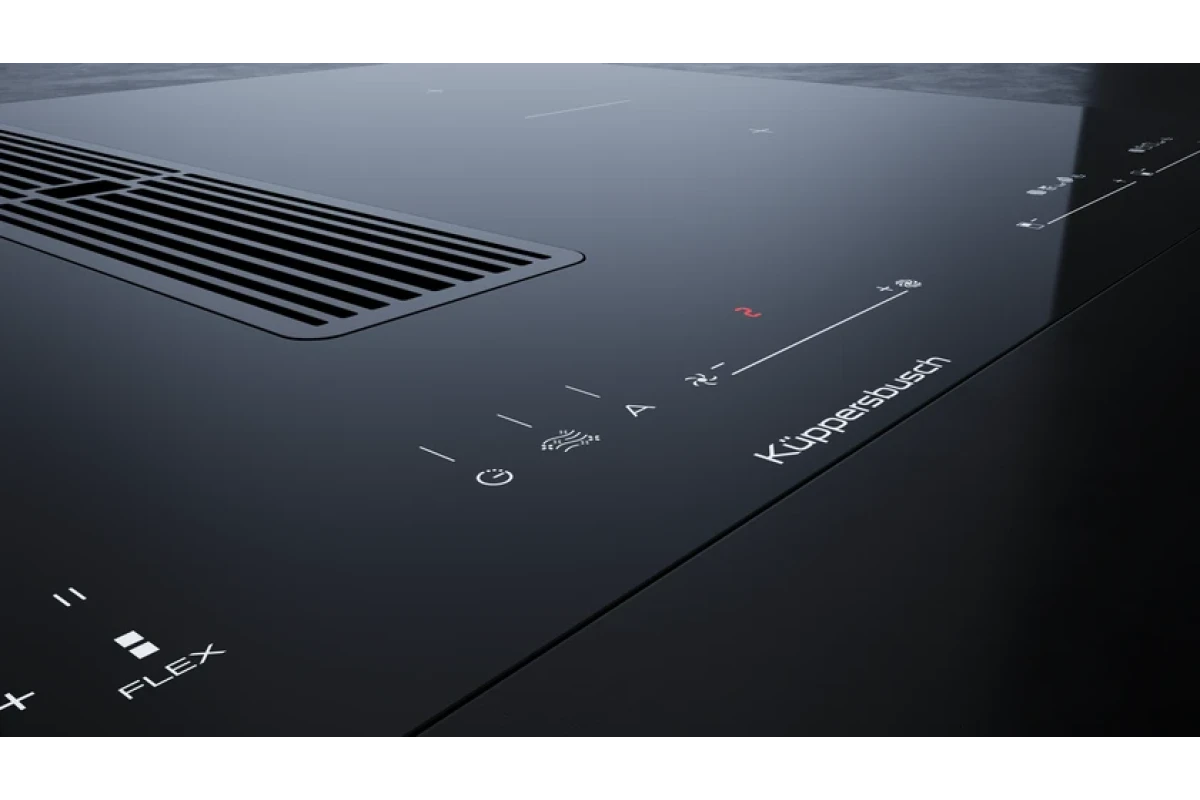 Индукционная варочная панель с вытяжкой Kuppersbusch KMI 8590.0 SR