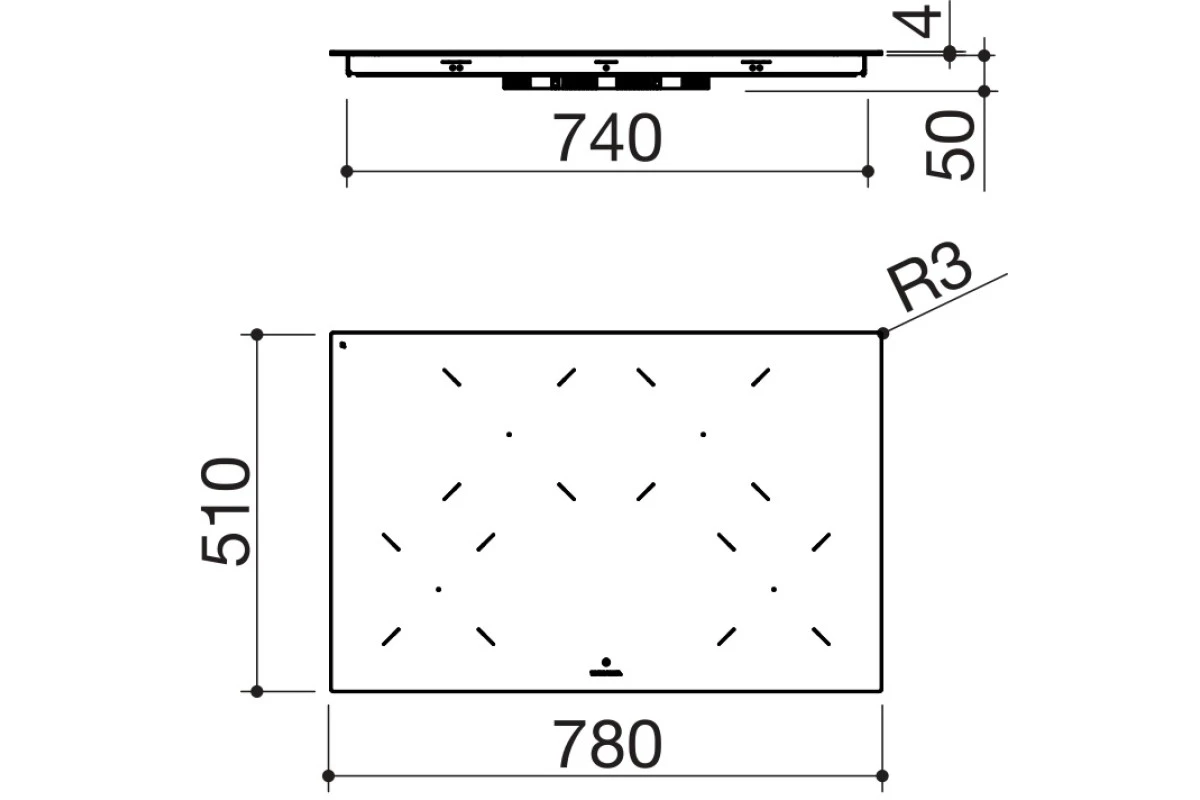 Индукционная варочная панель Barazza 1PIDC80N