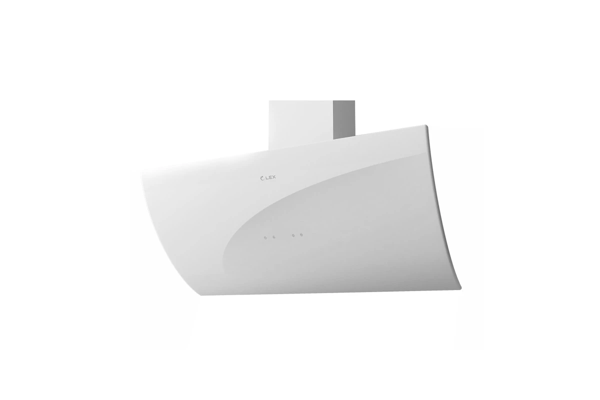 Наклонная кухонная вытяжка LEX Plaza 900 White