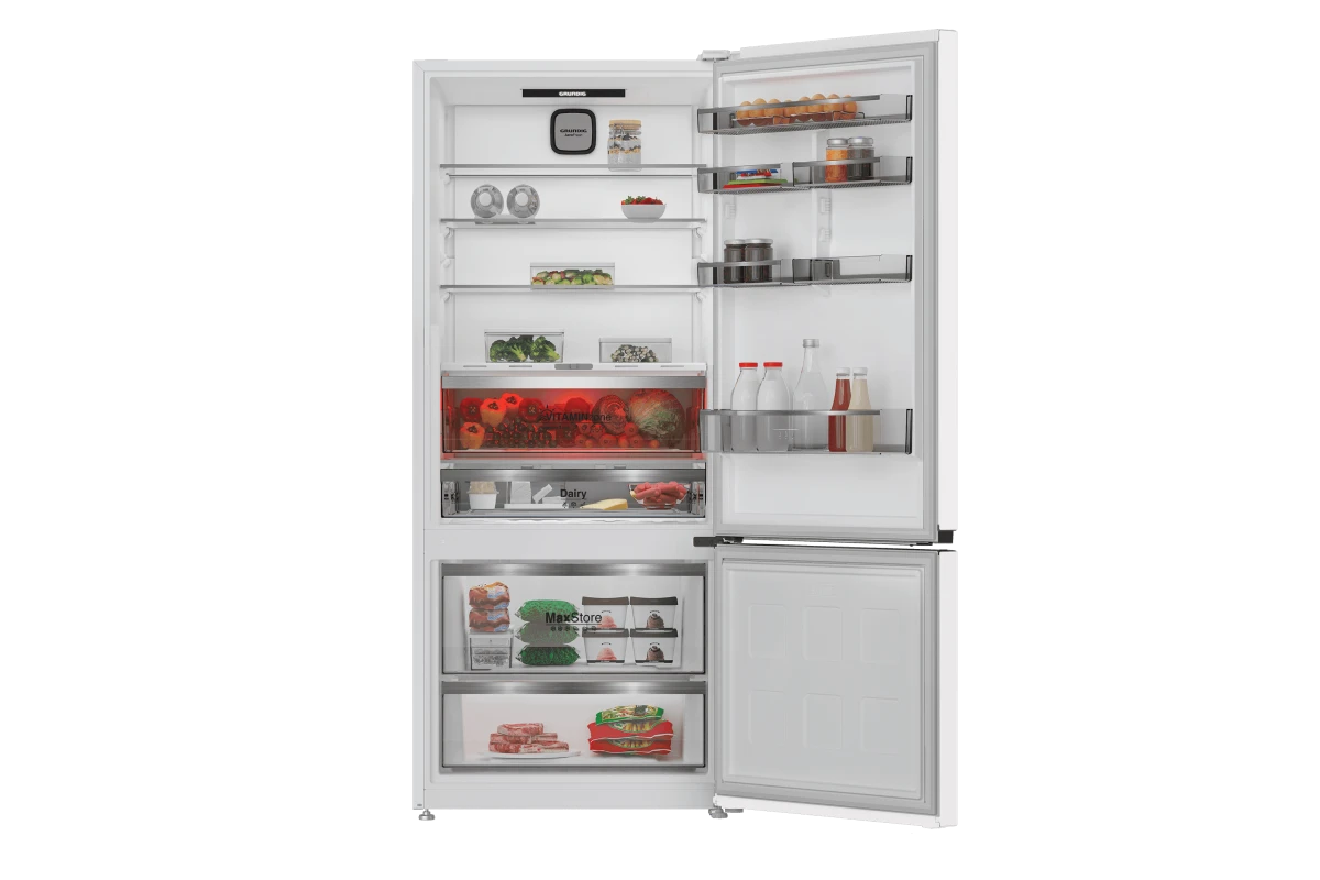 Холодильник с нижней морозильной камерой Grundig GKN17820FHW
