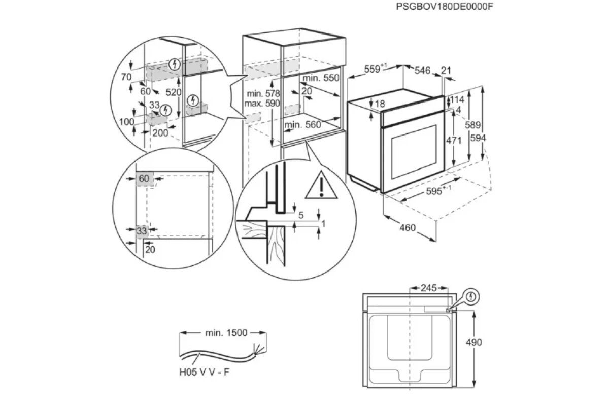 Духовой шкаф AEG OA5PB531AB