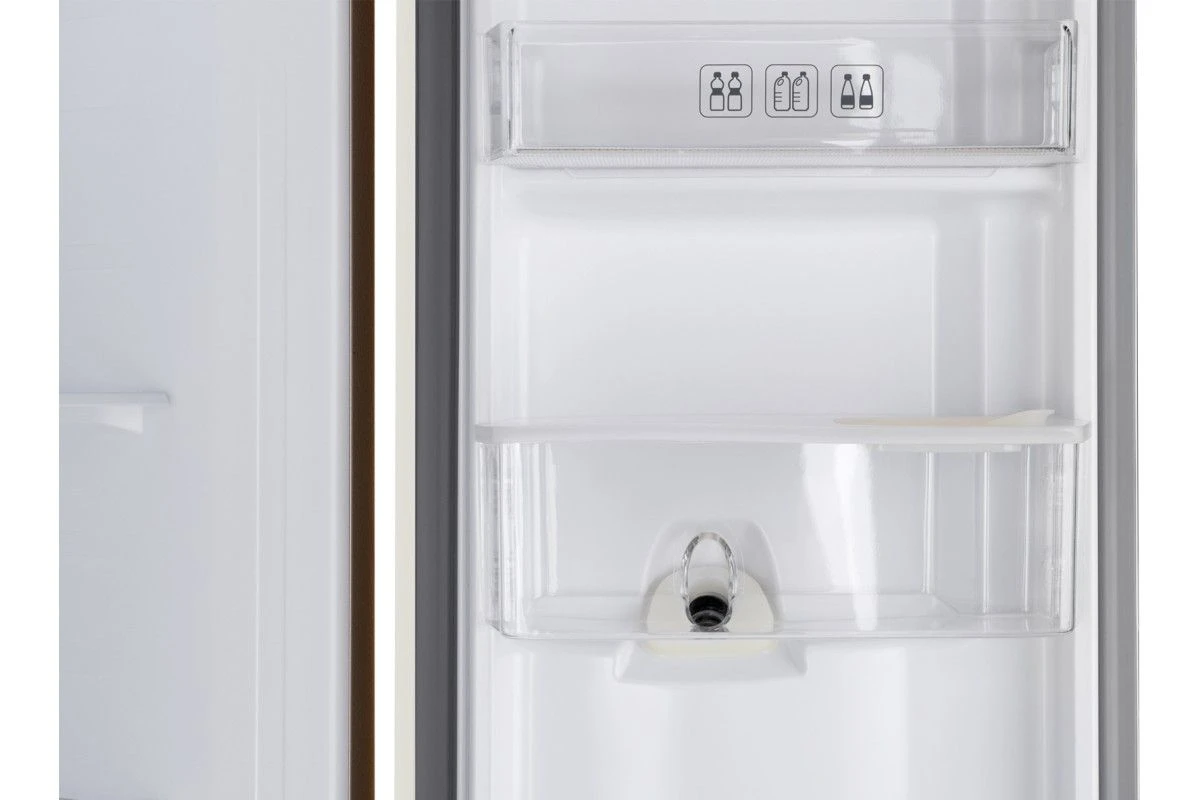 Отдельностоящий холодильник с инвертором и подачей воды Weissgauff WSBS 600 Be NoFrost Inverter Water Dispenser