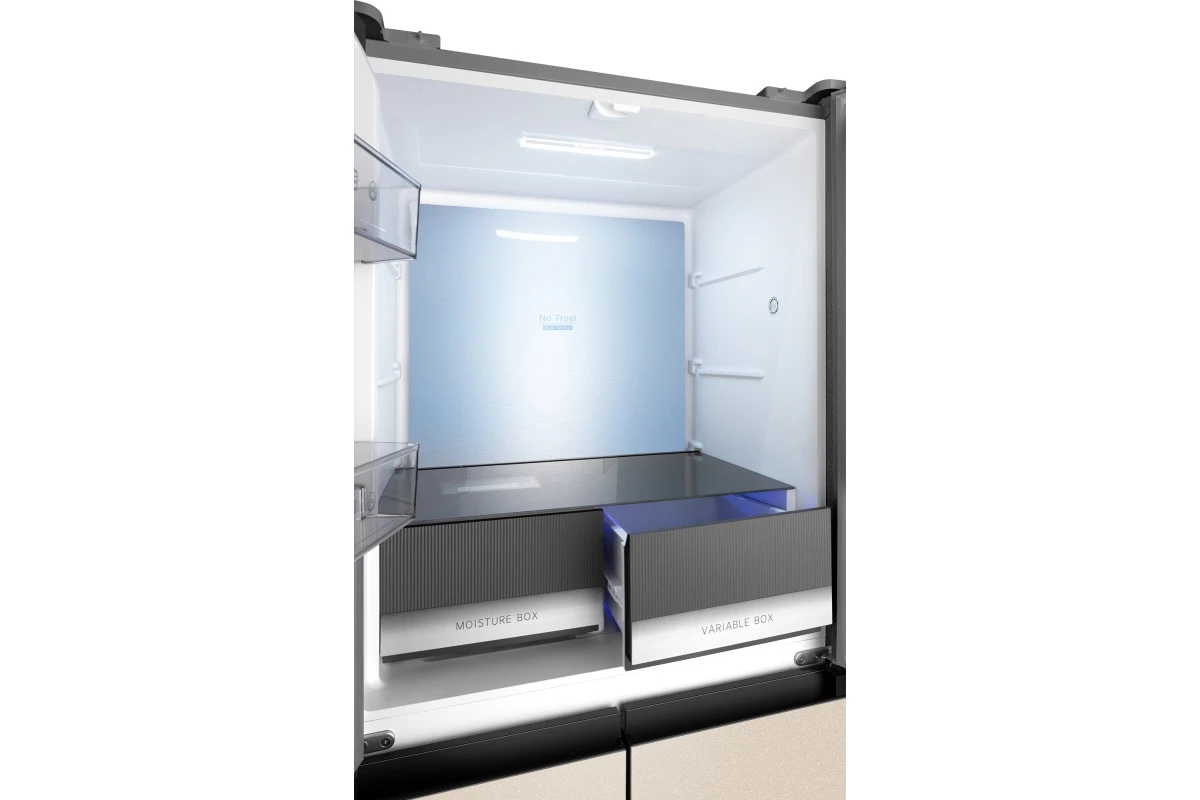 Отдельностоящий холодильник с инвертором Weissgauff WCD 450 BEG NoFrost Inverter