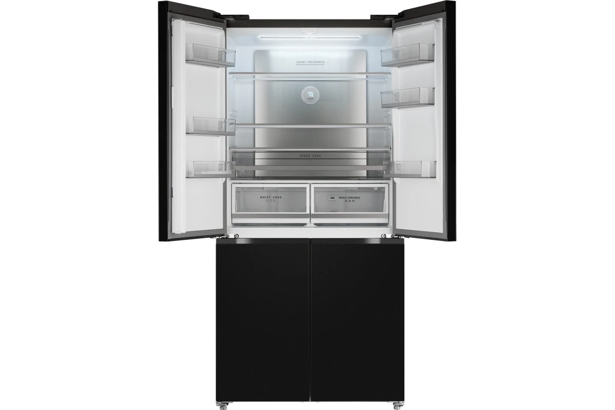 Отдельностоящий холодильник с инвертором Weissgauff WCD 510 Built-in Inverter NoFrost Dark Inox