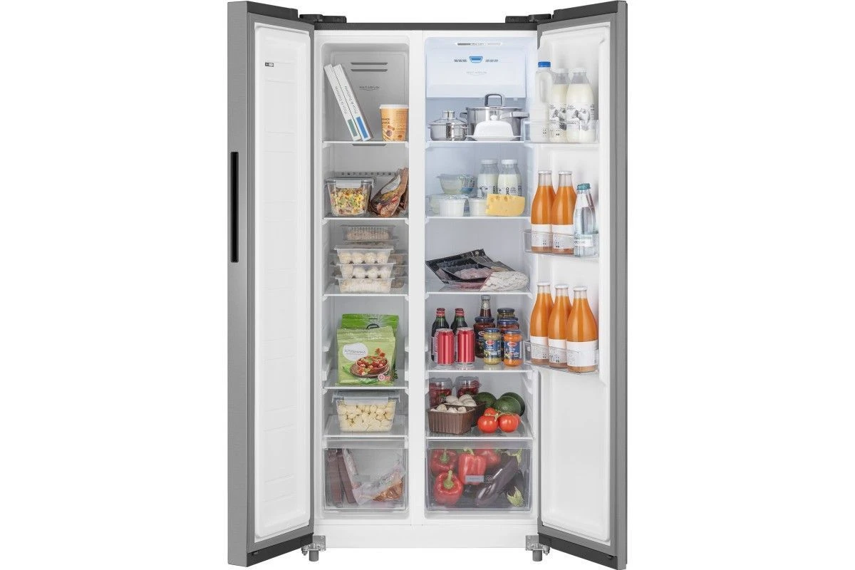 Отдельностоящий холодильник с инвертором Weissgauff WSBS 500 Inverter NoFrost Inox
