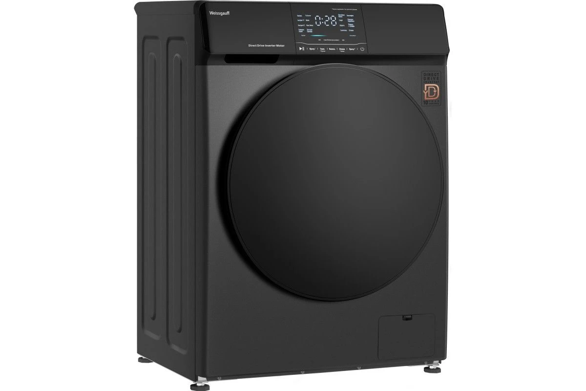 Стиральная машина с прямым приводом и инвертором Weissgauff WM 4927 Direct Drive Inverter Premium Deep Grey