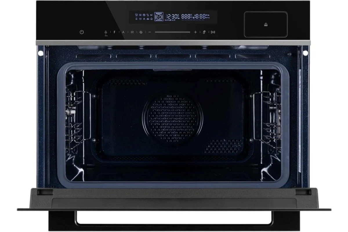Компактный духовой шкаф с паром Maunfeld MCMO5016STGB
