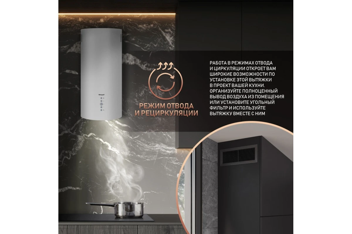 Вытяжка Weissgauff Gracia 70 WH