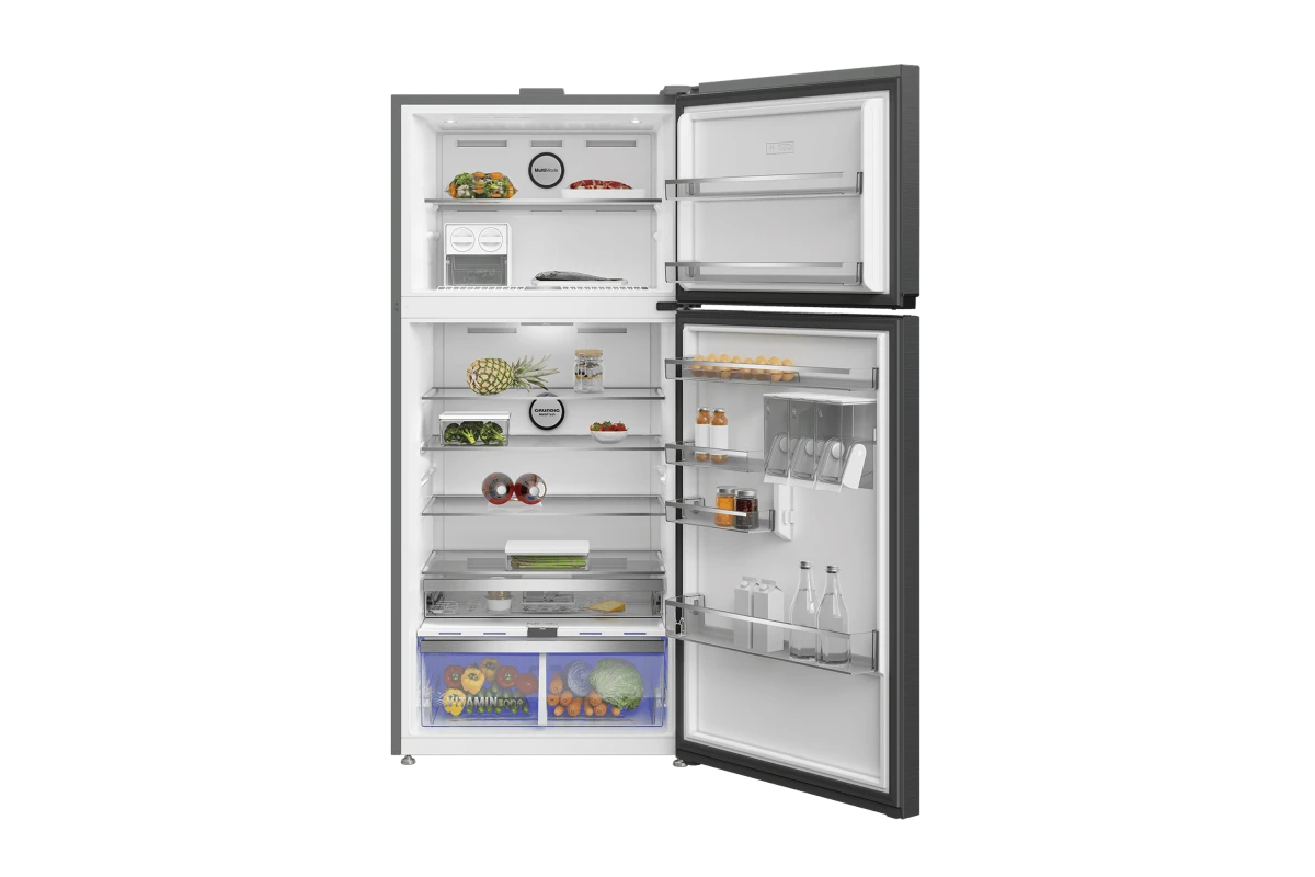 Холодильник с верхней морозильной камерой Grundig GDN18820HXBR