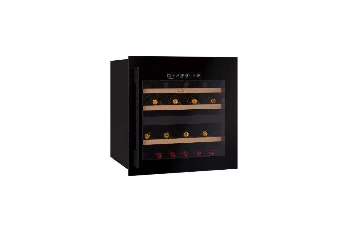 Винный шкаф встраиваемый LEX LWD6036BL dual zone S