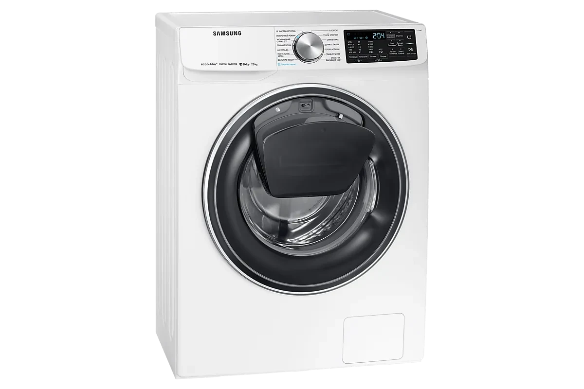 Стиральная машина Samsung WW70R62LVSWDLP (AddWash и Eco Bubble)