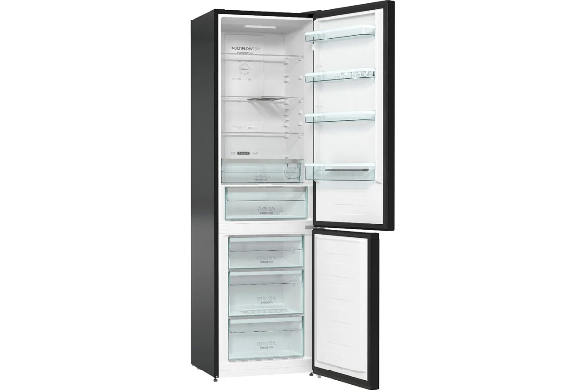 Отдельностоящий двухкамерный холодильник Gorenje NRK6201SYBK