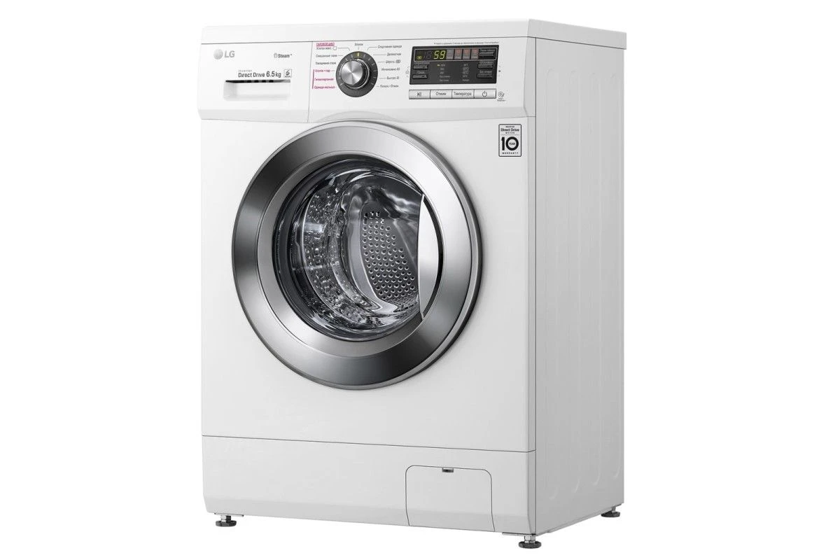 Узкая стиральная машина LG F1296WDS3 c функцией пара