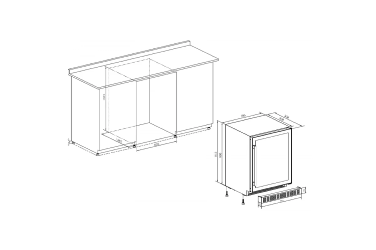 Винный шкаф Temptech SOMX60DRB