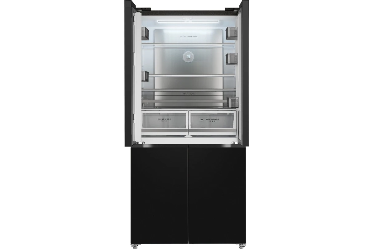 Отдельностоящий холодильник с инвертором Weissgauff WCD 510 Built-in Inverter NoFrost Dark Inox
