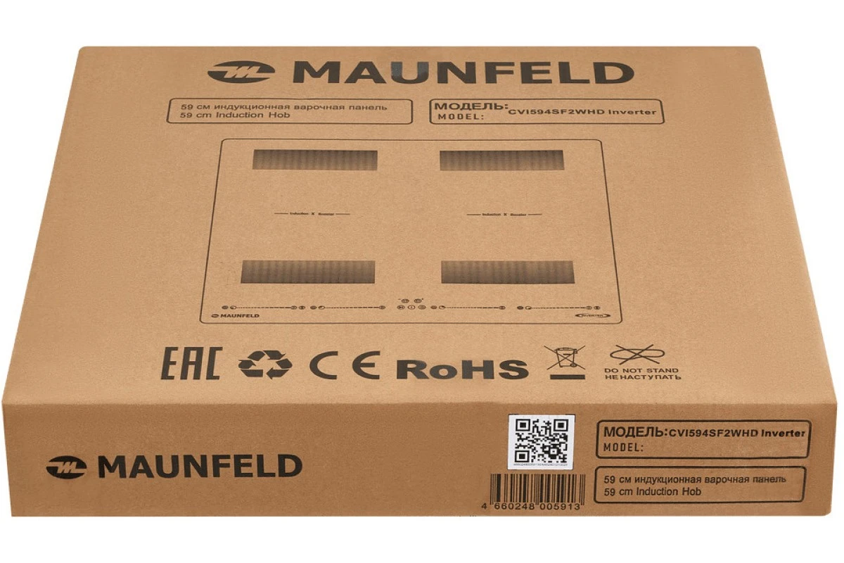 Индукционная варочная панель Maunfeld CVI594SF2WHD Inverter