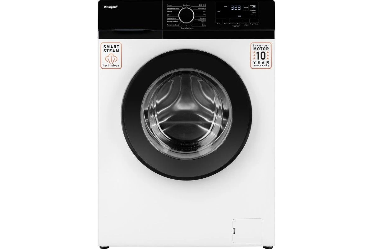 Стиральная машина с инвертором и паром Weissgauff WM 45127 DC Inverter Steam