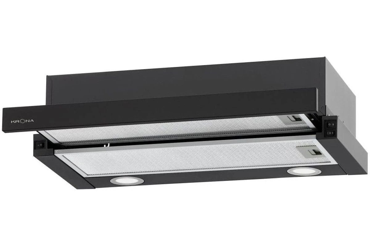 Встраиваемая вытяжка Krona KAMILLA T 600 BLACK (2 мотора)