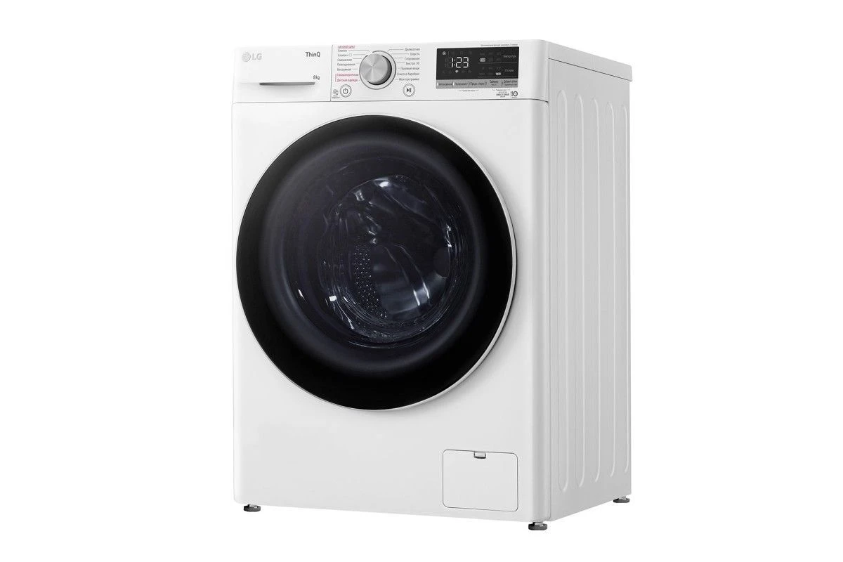 Стиральная машина LG F4V5TS0W с технологией AI DD