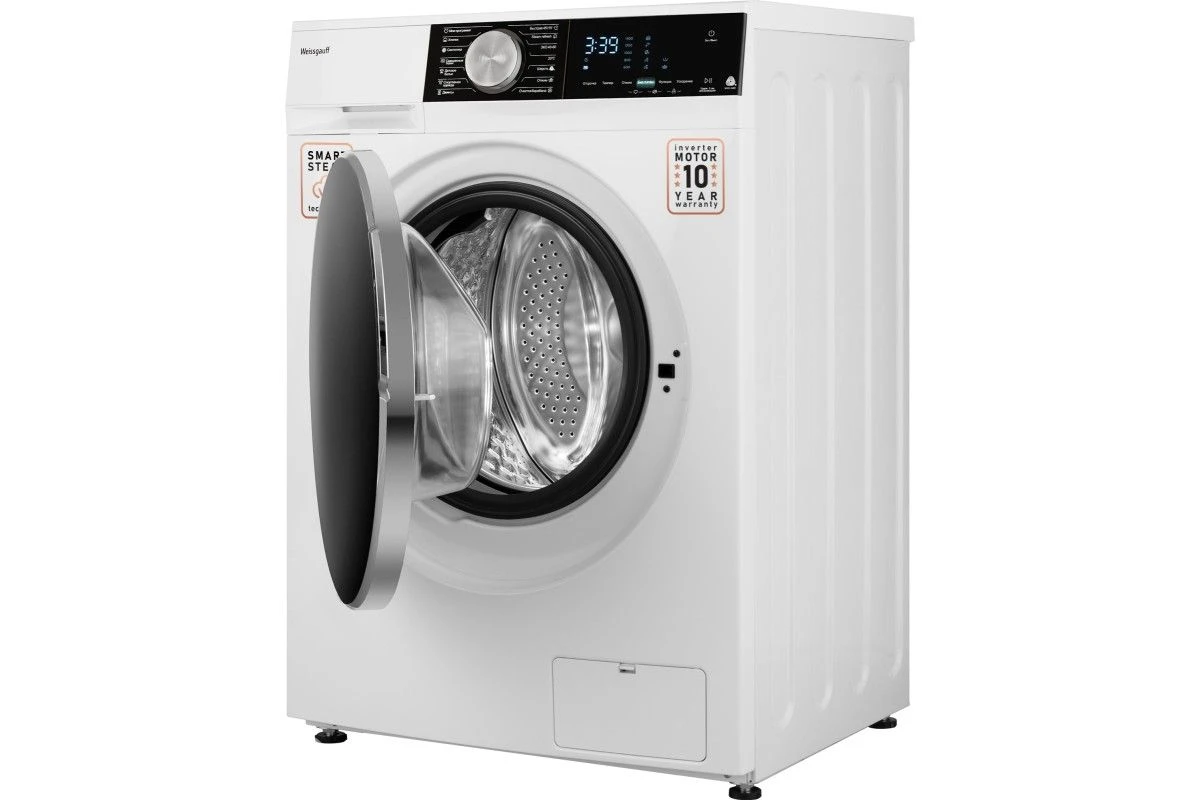 Cтиральная машина с инвертором и паром Weissgauff WM 47148 DC Inverter Steam