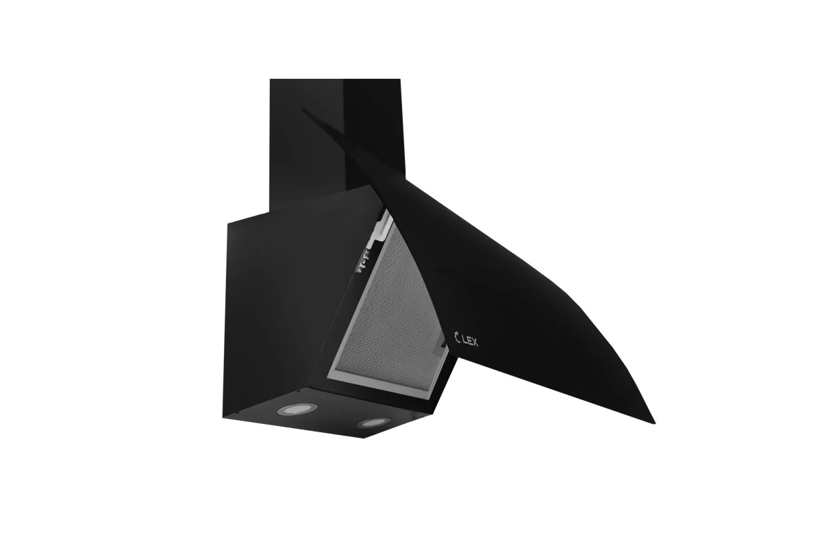 Наклонная кухонная вытяжка LEX Plaza GS 600 Black