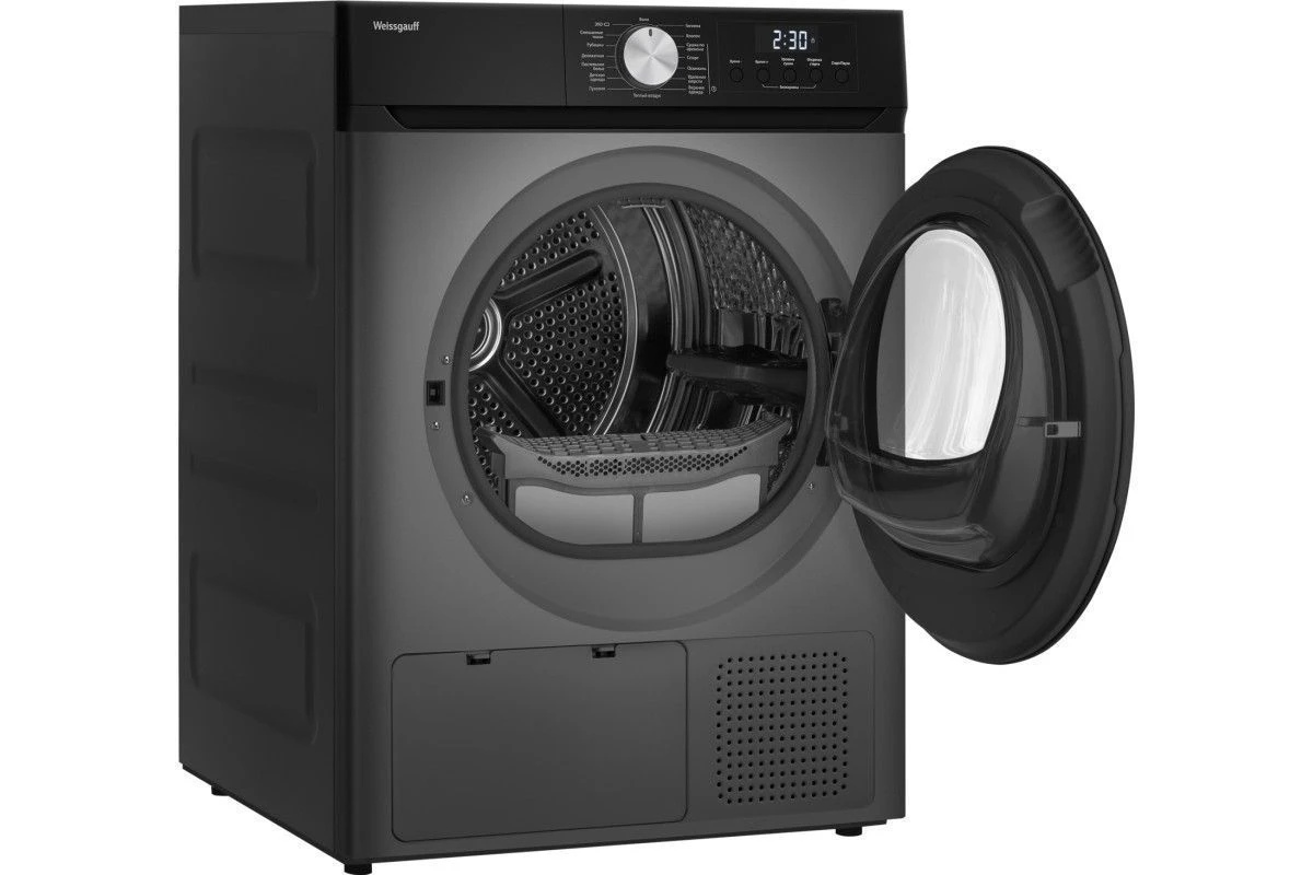 Сушильная машина Weissgauff WD 6010 Heat Pump Deep Grey