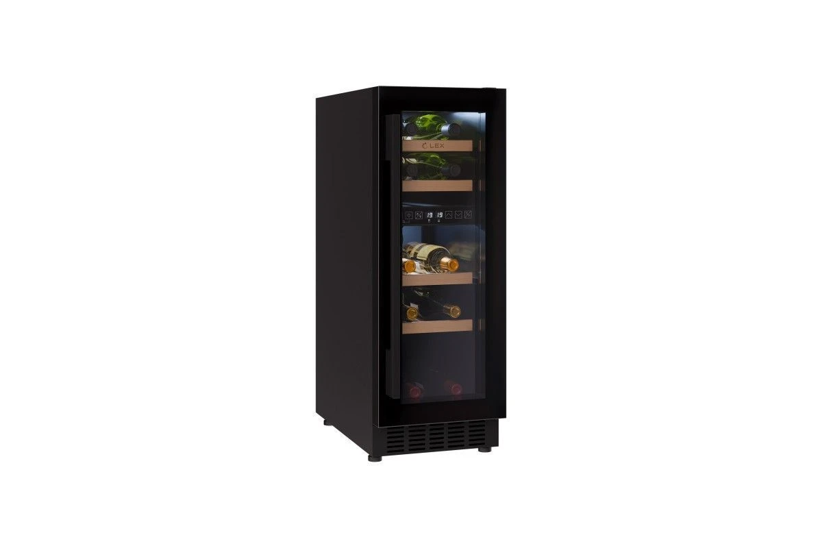 Винный шкаф отдельностоящий LEX LWD3017BL DUAL ZONE
