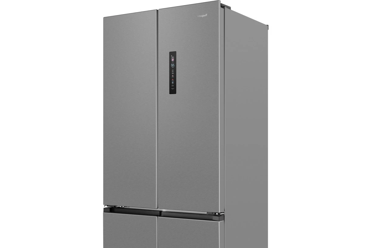 Отдельностоящий холодильник Weissgauff WFD 450 Built-in Inverter NoFrost Inox