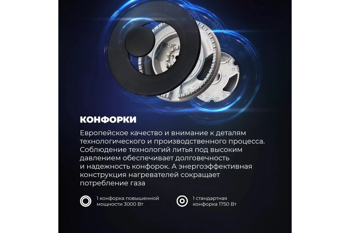 Газовая варочная панель DeLonghi NSL 230 NC RUS