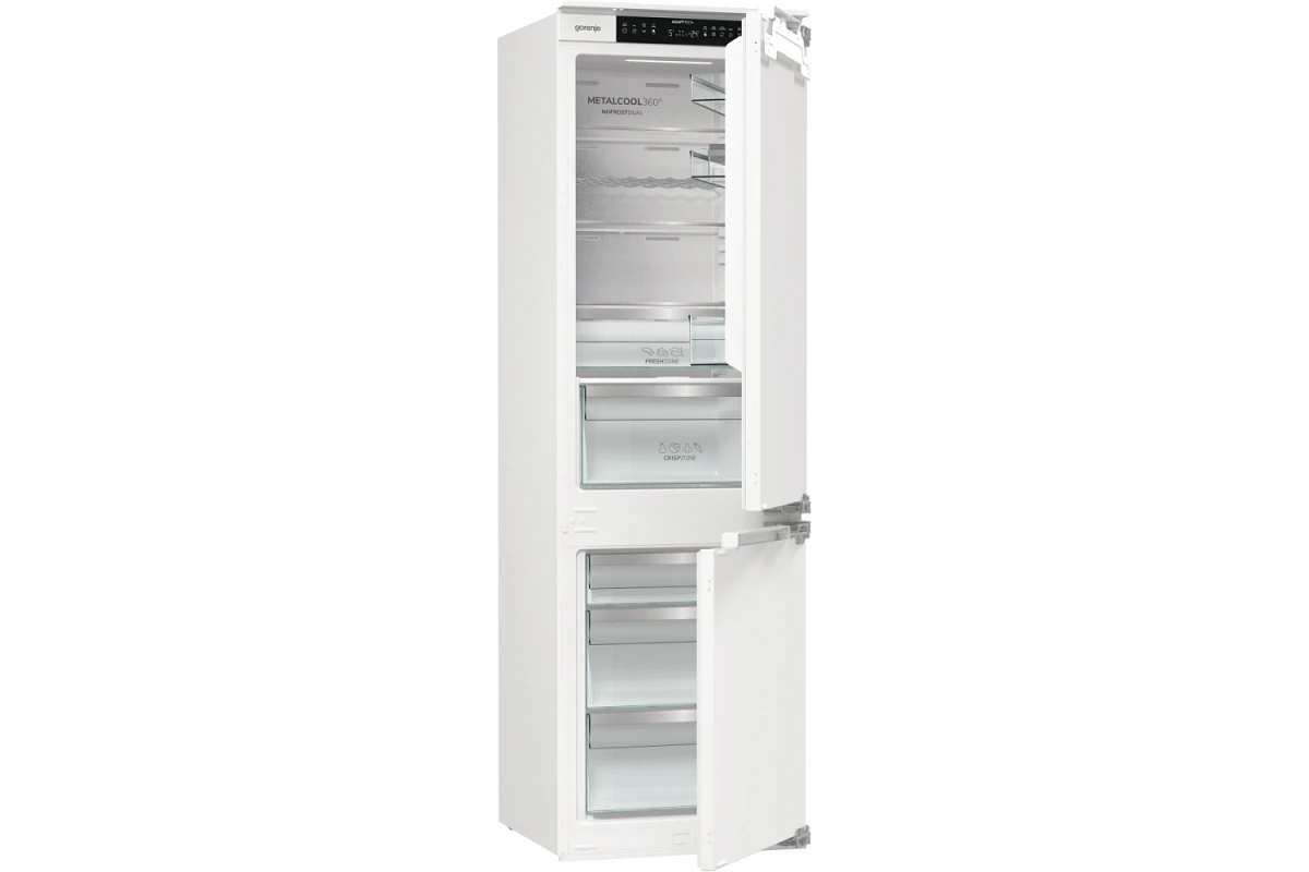 Встраиваемый двухкамерный холодильник Gorenje NRKI517E82WF