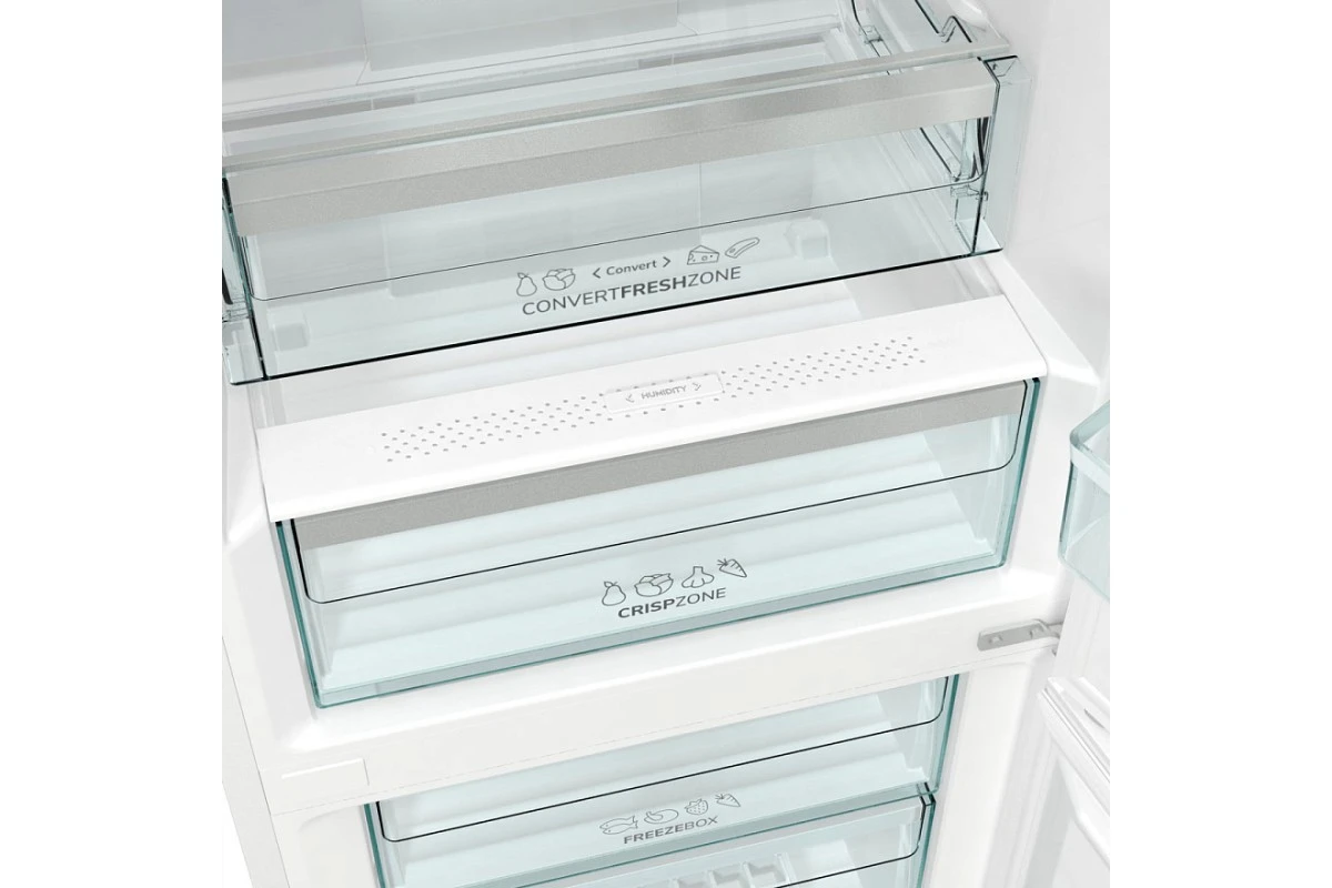 Отдельностоящий двухкамерный холодильник Gorenje NRK 6201 SYW